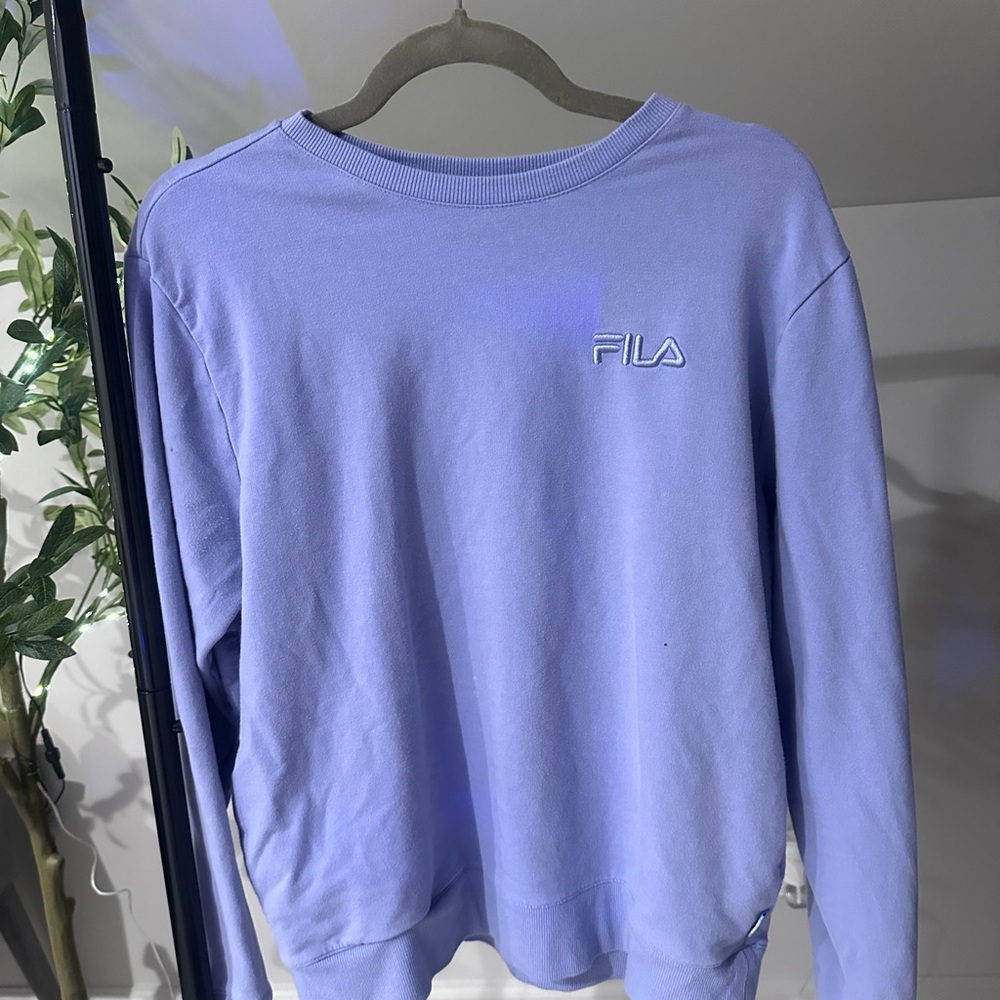 Fila Women's Light Purple Crew Neck Sweater